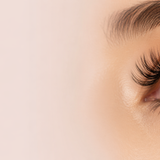Eye close up left justified profile