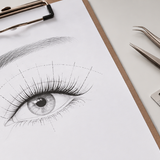 Client preparation Lash mapping before applying lashes