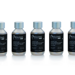 A series of five small bottles labeled 'Prolong Lash Cleanser Concentrate', each bottle is 100ml in size.